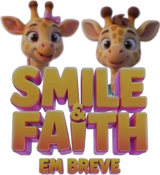 Smile e Faith com o letreiro Smile & Faith: em breve